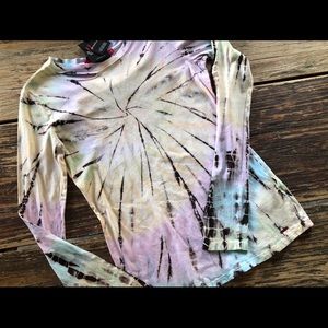 NWT tie dye long sleeve tee